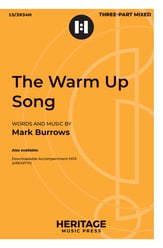 The Warm-Up Song Three-Part Mixed choral sheet music cover